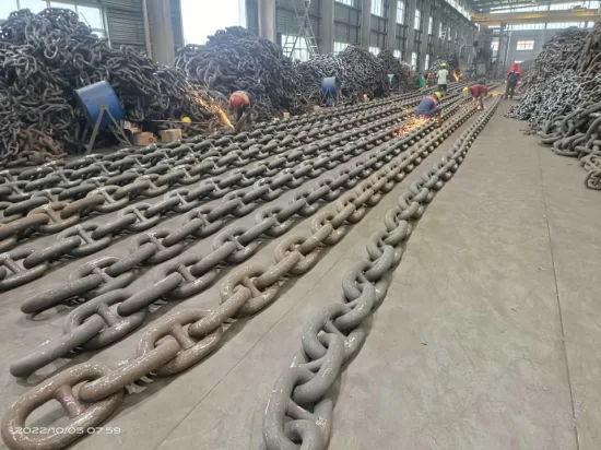 52mm Galvanized Mining Conveyor Welded Round Steel Link Chain