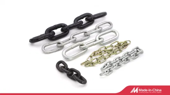 Factory Sales High Strength/Heavy Duty/Black Painting/Galvanized/Carburized Lifting Link Welded Alloy Steel Traction Chains with CE/ISO for Mining Use/Hoisting